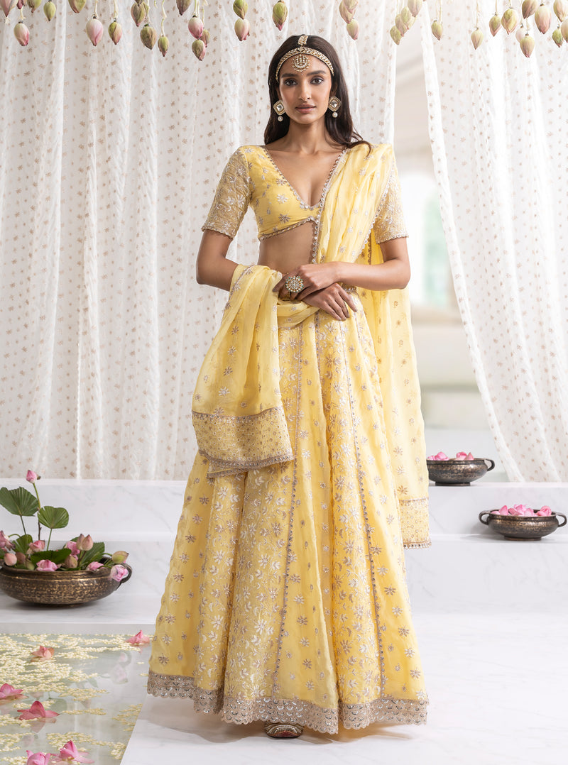 Madhvi Yellow Lehenga