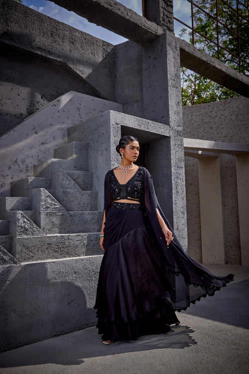 Fatima Cape Skirt Set