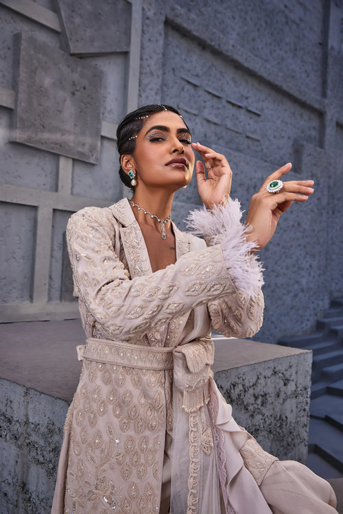 Amyra Jacket Sharara Set