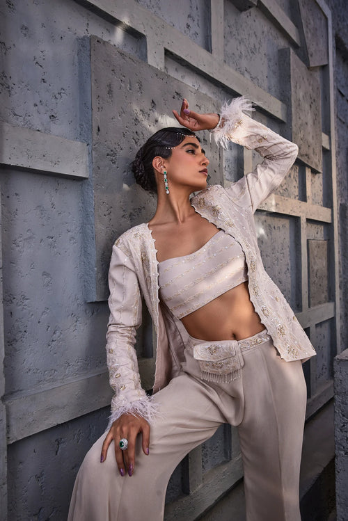 Saiba Jacket Indo Western Set