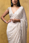 Off White Georgette Saree