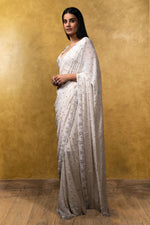 Off White Georgette Saree