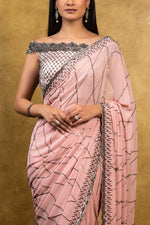 SOFT ROSE GEORGETTE SAREE