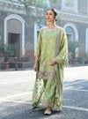 Paheri Set Green Dupatta