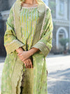 Paheri Set Green Dupatta