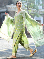 Dasheri Set Green Dupatta