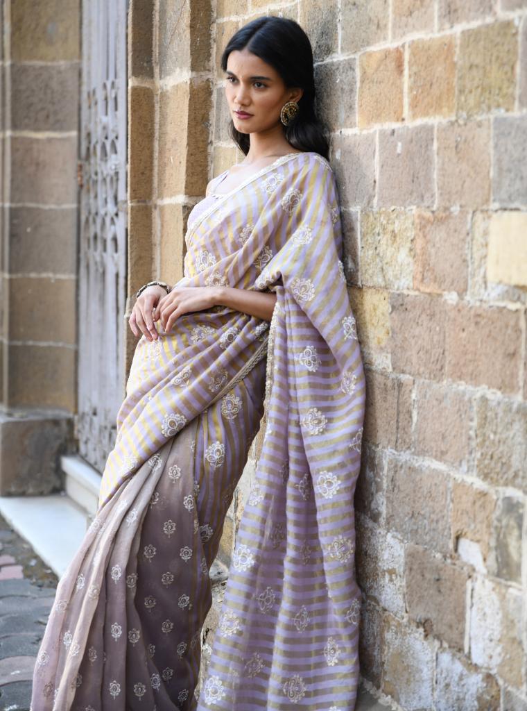 Mangni Saree Lavender