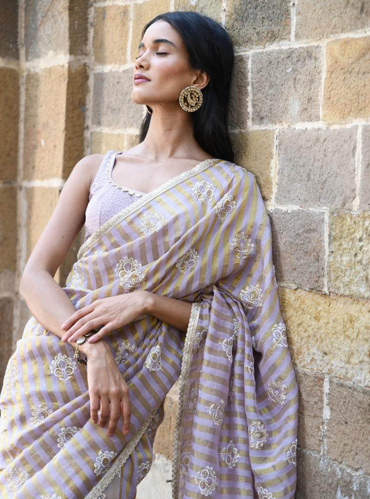 Mangni Saree Lavender