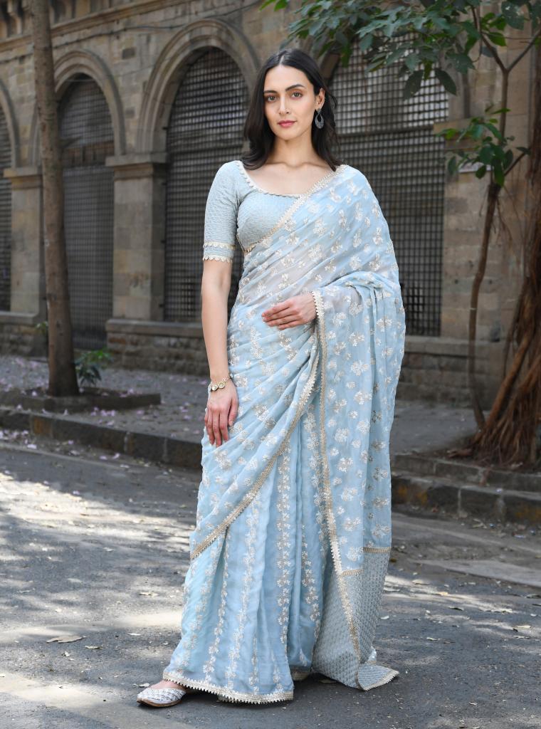 Saroli Saree Light Blue