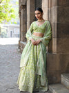 Sindhuri Lehenga Green Sindhuri Dupatta