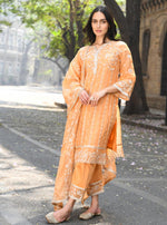 Amrapali Set Orange Dupatta