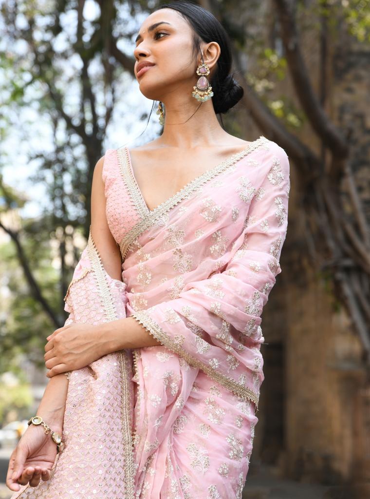 Saroli Saree Pink