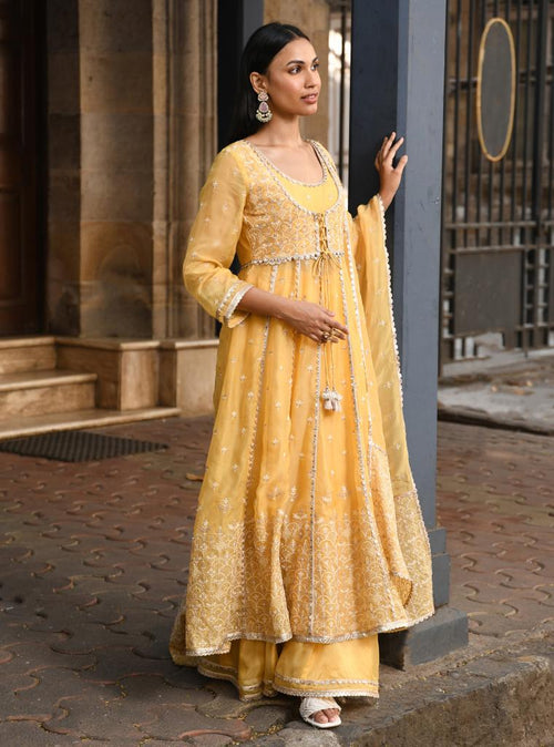 Sheri Set Yellow Dupatta