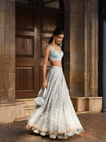 Bimli Lehenga Light Blue Dupatta