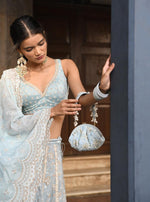 Bimli Lehenga Light Blue Dupatta