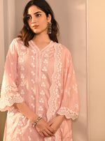 Arezoo Set Pink Farrin Dupatta