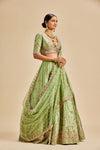 JADE GREEN LEHENGA CHOLI SET