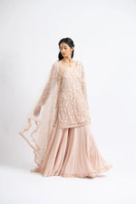 BLUSH PINK KURTA SHARARA SET