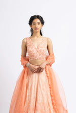 MANGO OMBREY ORGANZA LEHENGA SET