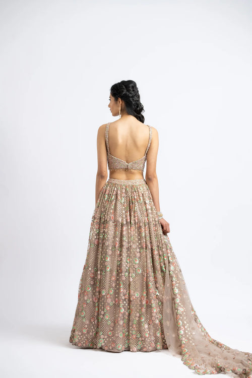 MOCCA TULLE LEHENGA CHOLI SET