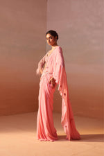 PINK DRAPED SAREE