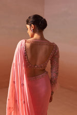 PINK DRAPED SAREE