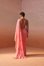 PINK DRAPED SAREE