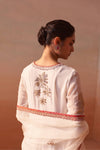 WHITE ANARKALI SET