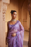 A lavender saree