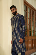 Insignia Blue Sherwani Set