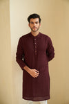 Ox Blood Kurta Set