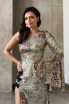 Roshni Chopra in Mariners - Muse Multicolor Sequined Bow Gown