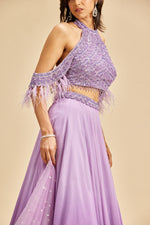 LILAC MUKAISH LEHENGA