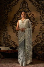 Net Saree with Pearl Work