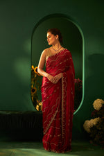 Organza Glass Silk Saree