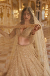 Gold Pearl Lehenga Set