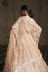 Nude Paisley Lehenga Set by Seema Gujral - Lotus Bloom Canada