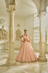 Powder Pink Floral Lehenga Set