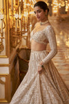 Ivory Gold Sequin Lehenga Set