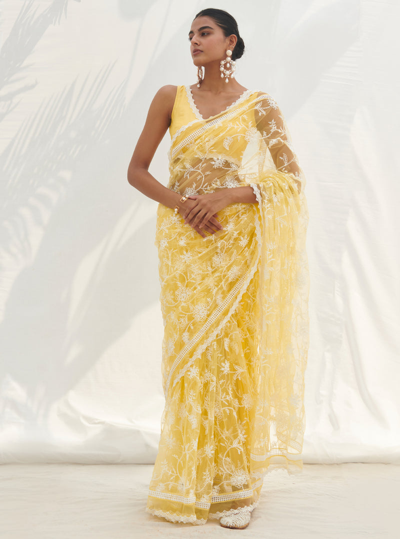 Shivoli Yellow Saree