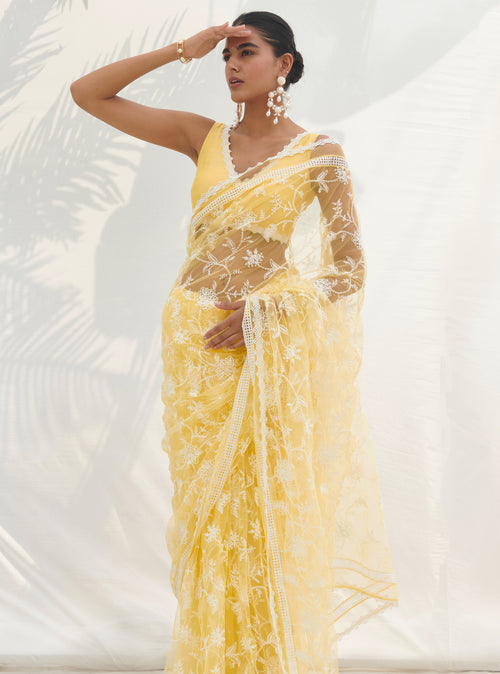 Shivoli Yellow Saree