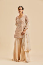 BLUSH PINK BELL SLEEVE GARARA SET