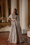 DUSKY ROSE MIRROR LEHENGA SET