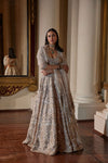 DUSKY ROSE MIRROR LEHENGA SET