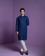 Midnight blue kurta set