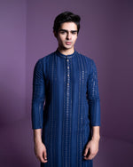 Midnight blue kurta set