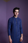 Midnight blue kurta set