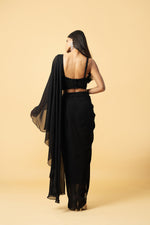 Black Georgette Saree