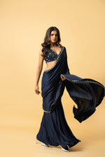 Black Georgette Saree