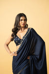 Black Georgette Saree